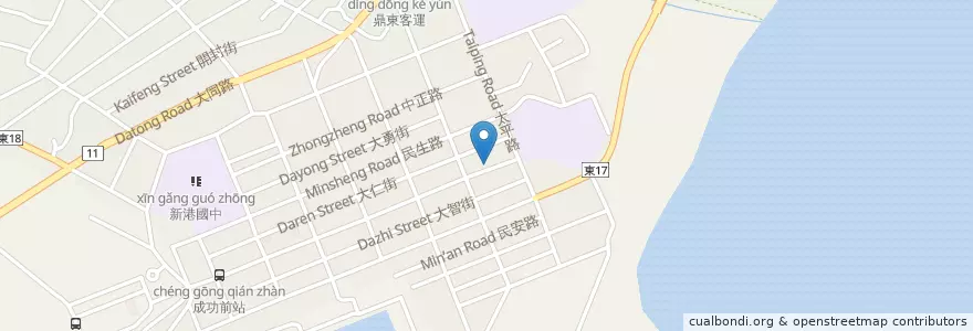 Mapa de ubicacion de 宋媽媽海產店 en Taiwan.