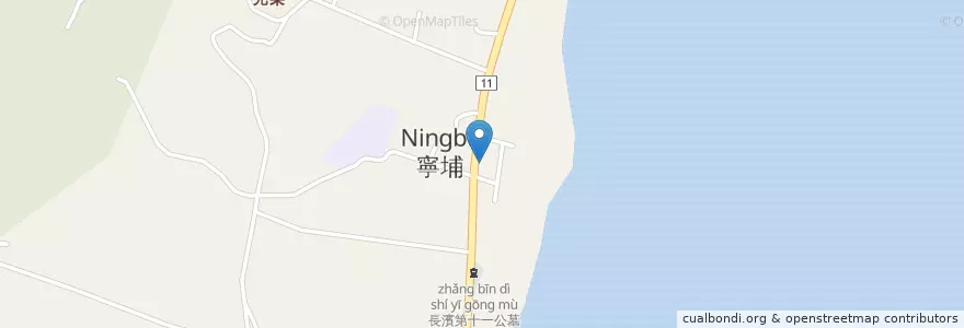 Mapa de ubicacion de 邱爸爸的店 en Tayvan, 臺灣省, Taitung, 長濱鄉.