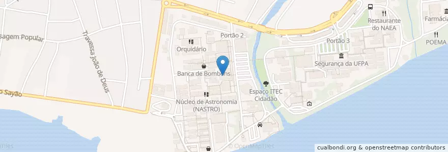 Mapa de ubicacion de Restaurante da Néia en Brasilien, Norden, Pará, Região Geográfica Intermediária De Belém, Microrregião De Belém, Belém.