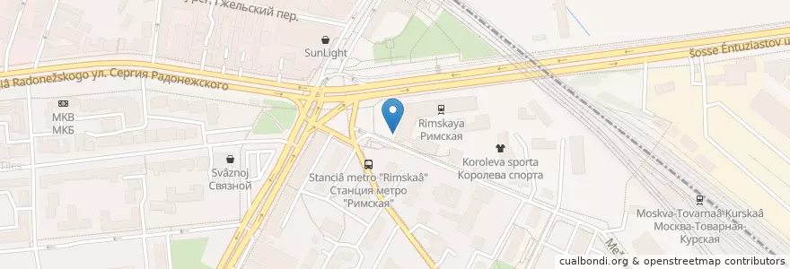 Mapa de ubicacion de Pizza Hut en Russia, Central Federal District, Moscow, South-Eastern Administrative Okrug.