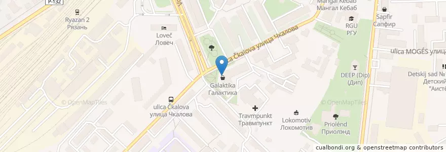 Mapa de ubicacion de Столички en Rusia, Центральный Федеральный Округ, Рязанская Область, Городской Округ Рязань.
