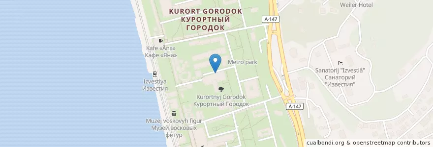 Mapa de ubicacion de Полиция en Rusya Federasyonu, Южный Федеральный Округ, Krasnodar Krayı, Городской Округ Сочи.