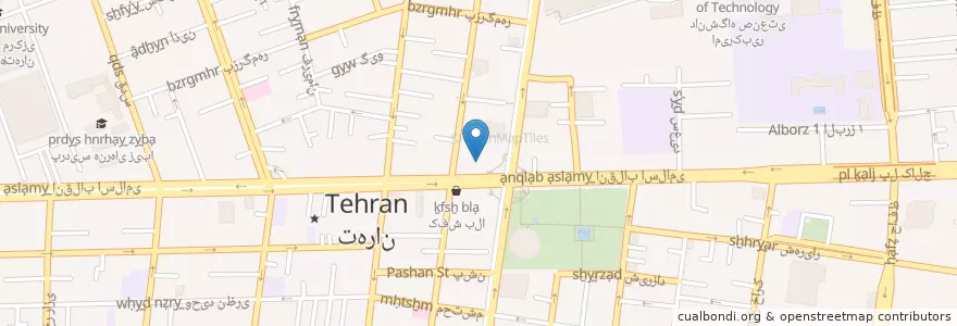 Mapa de ubicacion de دانشکده هنر و معماری دانشگاه آزاد اسلامی en Iran, Teheran, شهرستان تهران, Teheran, بخش مرکزی شهرستان تهران.