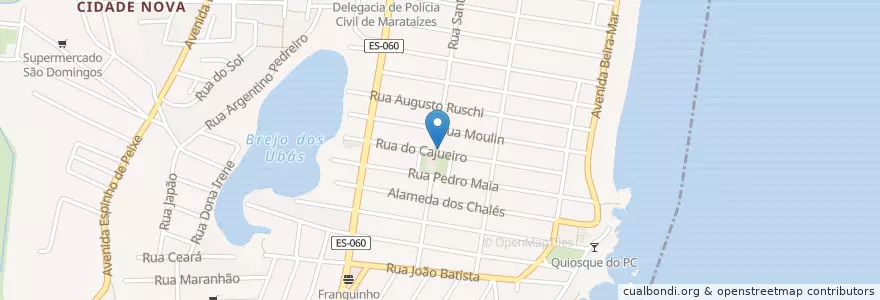 Mapa de ubicacion de EMEI "Professor Marcelo Gomes Moreira " en Brazilië, Regio Zuidoost, Espírito Santo, Microrregião Itapemirim.