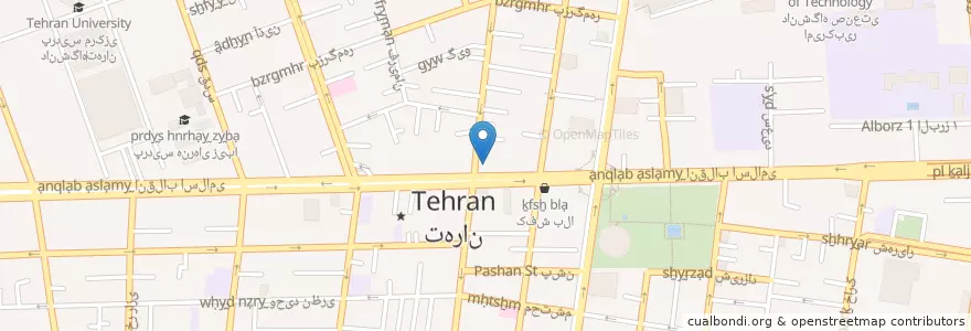Mapa de ubicacion de بانک ملت en 이란, 테헤란, شهرستان تهران, 테헤란, بخش مرکزی شهرستان تهران.