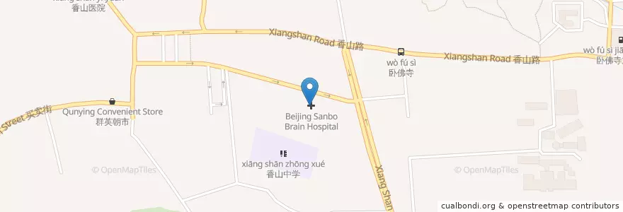 Mapa de ubicacion de Capital Sanbo Neurological Hospital 首都三博脑科医院 en China, Peking, Hebei, 海淀区.
