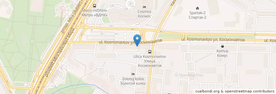 Mapa de ubicacion de Contact en روسيا, Центральный Федеральный Округ, Москва, Северо-Восточный Административный Округ.