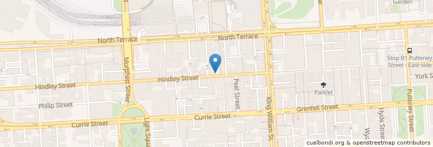 Mapa de ubicacion de Black Bull en Australie, Australie Méridionale, Adelaide, Adelaide City Council.