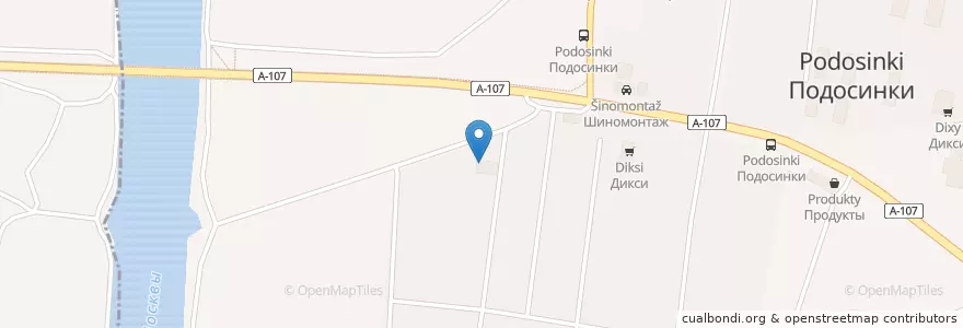 Mapa de ubicacion de Компас en ロシア, 中央連邦管区, モスクワ州, Дмитровский Городской Округ.