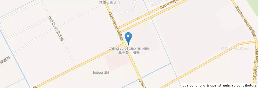 Mapa de ubicacion de 章鱼哥小海鲜 en China, Shanghái, Minhang.