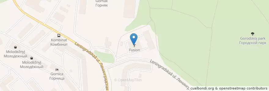 Mapa de ubicacion de Fusion en ロシア, 北西連邦管区, Мурманская Область, Городской Округ Кировск.