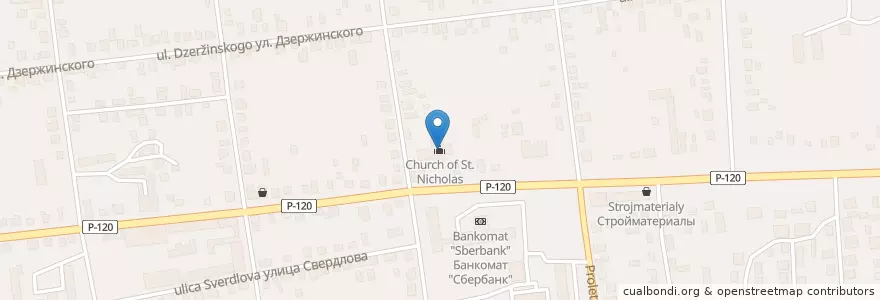 Mapa de ubicacion de Church of St. Nicholas en Russia, Central Federal District, Bryansk Oblast, Karachevsky District, Карачевское Городское Поселение.