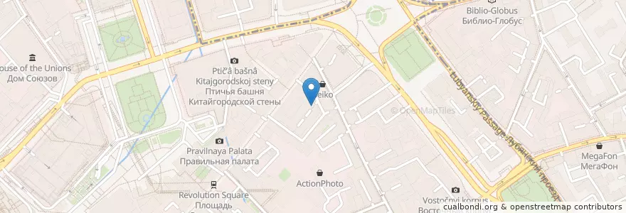 Mapa de ubicacion de Рогалик en Rusia, Distrito Federal Central, Москва, Distrito Administrativo Central, Тверской Район.