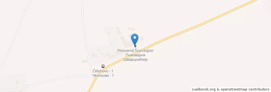 Mapa de ubicacion de Пивоварня Шварцкайзер en روسيا, Центральный Федеральный Округ, محافظة موسكو, Городской Округ Егорьевск.