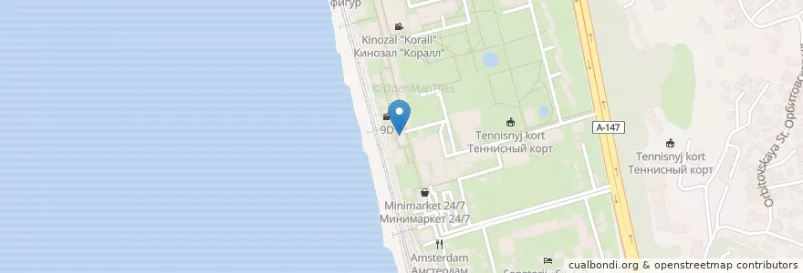 Mapa de ubicacion de Пиццерия "Capri" en Rusia, Южный Федеральный Округ, Краснодарский Край, Городской Округ Сочи.