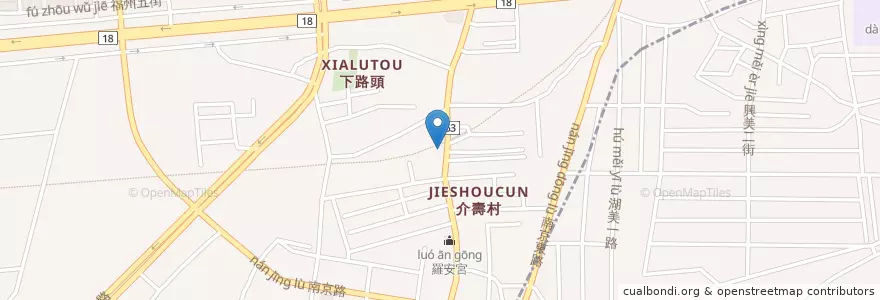Mapa de ubicacion de 嘉義湖內郵局 en Taiwan, Taiwan Province, Chiayi, Chiayi County, West District.