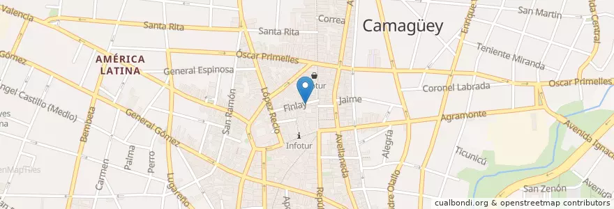Mapa de ubicacion de Cafeteria Isla, Català en كوبا, Camagüey, Camagüey, Ciudad De Camagüey.