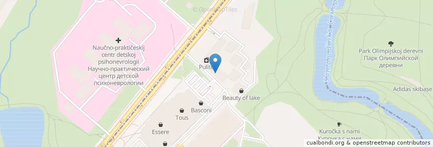 Mapa de ubicacion de Ребенок en Rusland, Centraal Federaal District, Moskou, Западный Административный Округ, Район Тропарёво-Никулино.