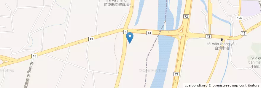 Mapa de ubicacion de 橋頭土地公 en Taiwán, Provincia De Taiwán, 苗栗縣, 頭屋鄉.