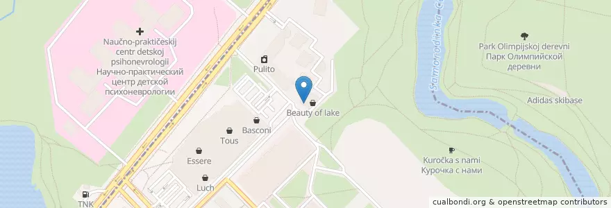 Mapa de ubicacion de Мазот en روسيا, Центральный Федеральный Округ, Москва, Западный Административный Округ, Район Тропарёво-Никулино.