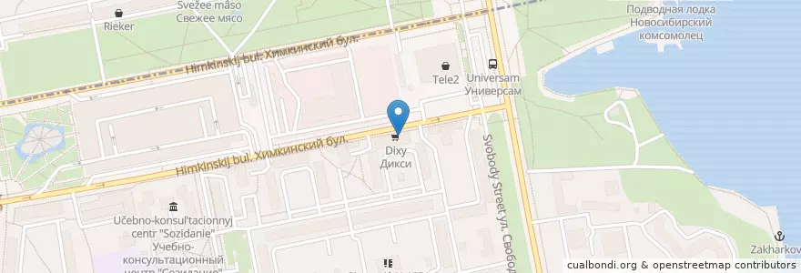 Mapa de ubicacion de Столетник en Russia, Distretto Federale Centrale, Москва, Северо-Западный Административный Округ.