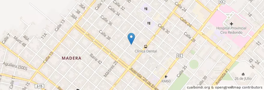 Mapa de ubicacion de Clinica Dental en 쿠바, Artemisa, Artemisa, Ciudad De Artemisa.
