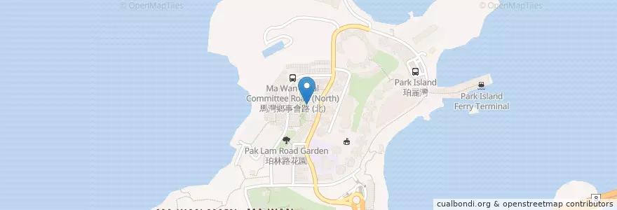 Mapa de ubicacion de Little Mario's en Китай, Гонконг, Гуандун, Новые Территории, 荃灣區 Tsuen Wan District.