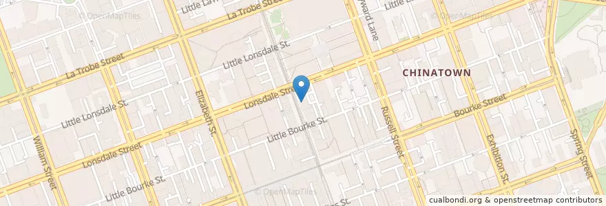 Mapa de ubicacion de Rooftop bar en Australia, Victoria, City Of Melbourne.
