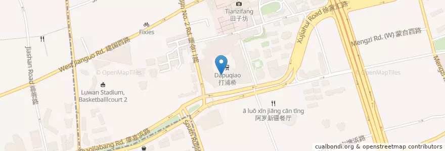Mapa de ubicacion de 中国工商银行 en الصين, شانغهاي, 黄浦区.