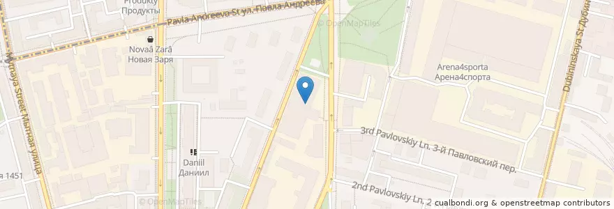 Mapa de ubicacion de Арт-кафе Дуров en Rusia, Distrito Federal Central, Москва, Южный Административный Округ, Даниловский Район.