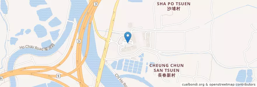 Mapa de ubicacion de 峻巒 PARK YOHO en 중국, 홍콩, 광둥성, 신제, 元朗區 Yuen Long District.