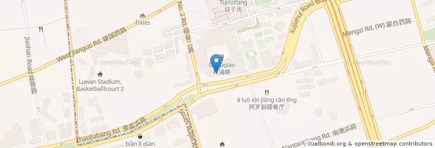 Mapa de ubicacion de Starbucks en Cina, Shanghai, Distretto Di Huangpu.