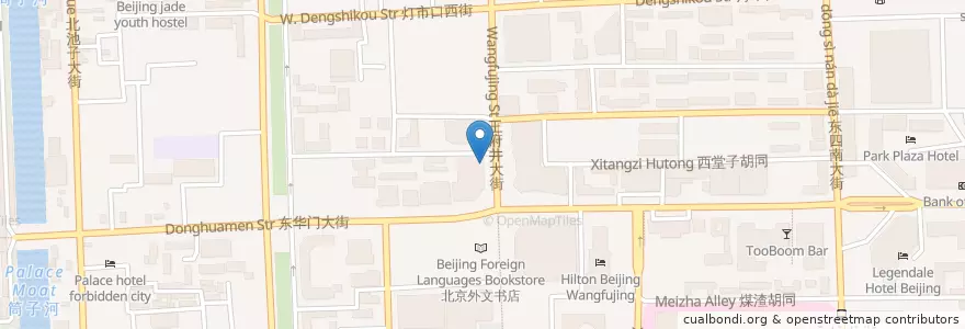 Mapa de ubicacion de 必胜客 en 中国, 北京市, 河北省, 东城区.
