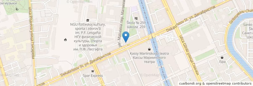 Mapa de ubicacion de Петербургские пышки en Russia, Northwestern Federal District, Leningrad Oblast, Saint Petersburg, Адмиралтейский Район, Адмиралтейский Округ.