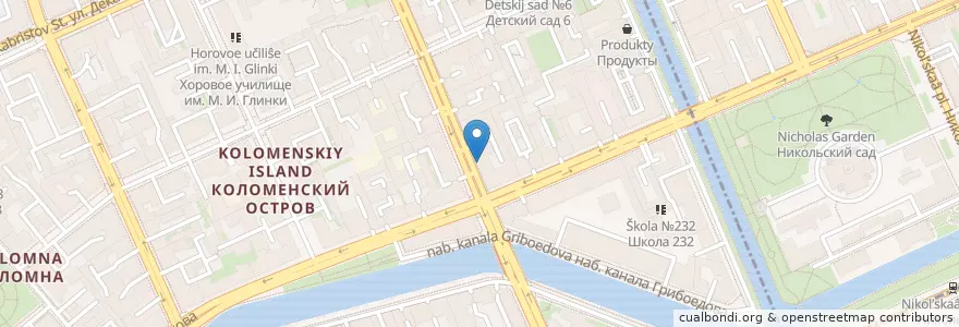 Mapa de ubicacion de Дед Хо en ロシア, 北西連邦管区, レニングラード州, サンクト ペテルブルク, Адмиралтейский Район.