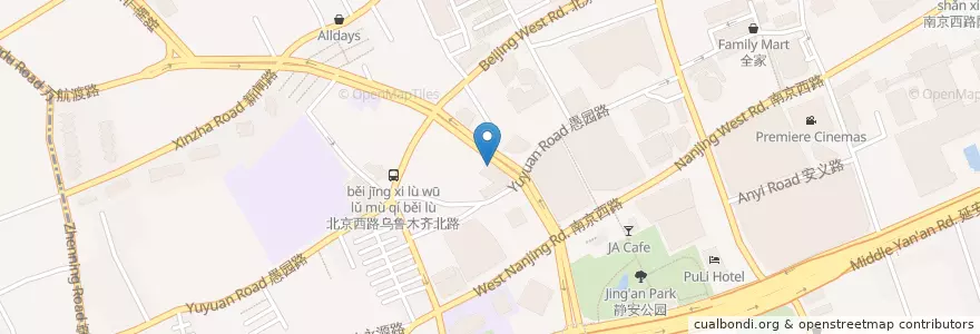 Mapa de ubicacion de McDonald's en Chine, Shanghai.