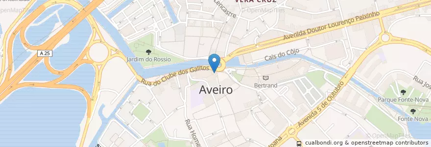 Mapa de ubicacion de Confeitaria Peixinho en Portugal, Aveiro, Centro, Baixo Vouga, Aveiro, Glória E Vera Cruz.