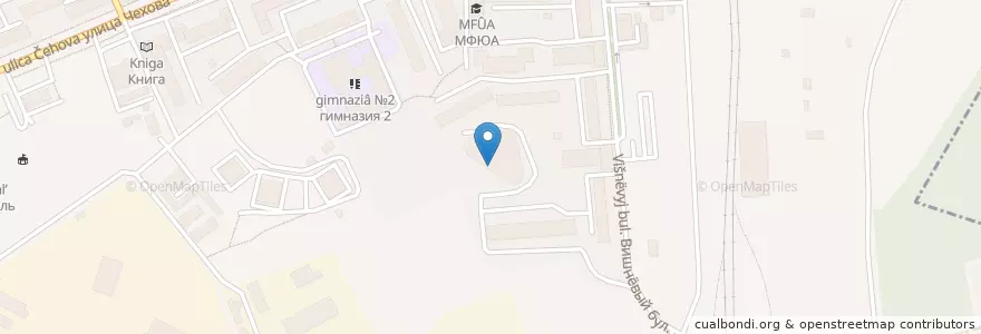 Mapa de ubicacion de Первая Столичная Клиника en 俄罗斯/俄羅斯, Центральный Федеральный Округ, 莫斯科州, Городской Округ Чехов.