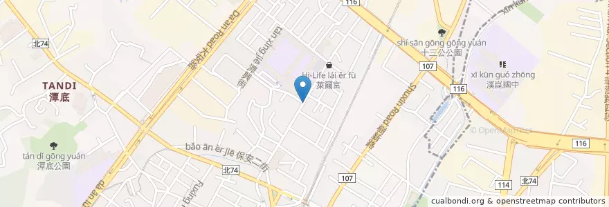 Mapa de ubicacion de 竹葉日式料理 en تايوان, تايبيه الجديدة, 樹林區.
