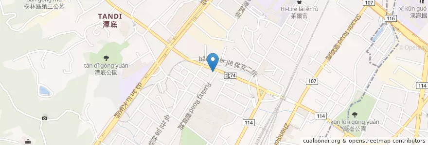 Mapa de ubicacion de 85度C en 臺灣, 新北市, 樹林區.