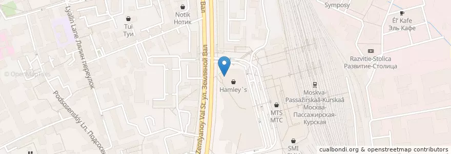 Mapa de ubicacion de Даблби en Russia, Distretto Federale Centrale, Москва, Центральный Административный Округ, Басманный Район.
