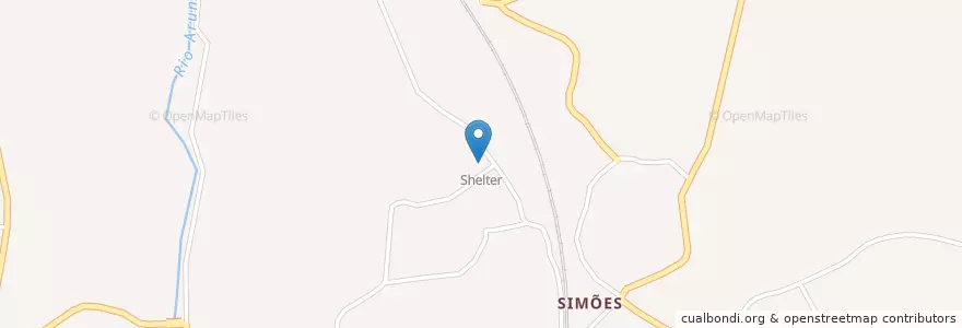 Mapa de ubicacion de Shelter en Portugal, Centro, Baixo Mondego, Coimbra, Soure, Soure.