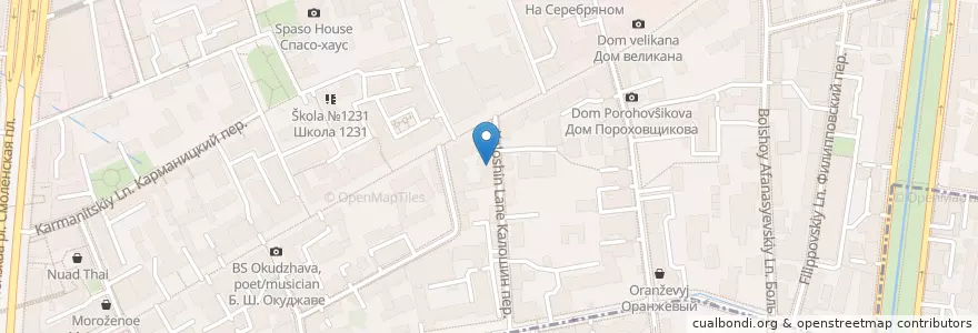 Mapa de ubicacion de БарДАк en 俄罗斯/俄羅斯, Центральный Федеральный Округ, Москва, Центральный Административный Округ, Район Арбат.