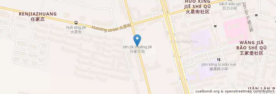 Mapa de ubicacion de 七里河人民法院 en الصين, قانسو, 兰州市 (Lanzhou), 七里河区, 敦煌路街道.