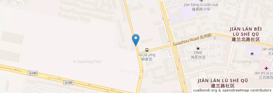Mapa de ubicacion de 任家庄中段 en Chine, Gansu, 兰州市 (Lanzhou), 七里河区, 敦煌路街道.