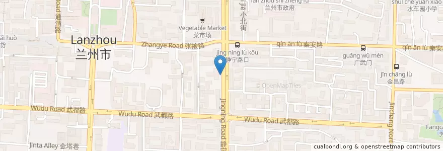 Mapa de ubicacion de 保利大厦 en China, Gansu, 兰州市 (Lanzhou), 城关区.