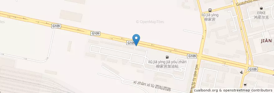 Mapa de ubicacion de 兰石厂终点站 en 中国, 甘肃省, 兰州市, 七里河区, 西站街道.