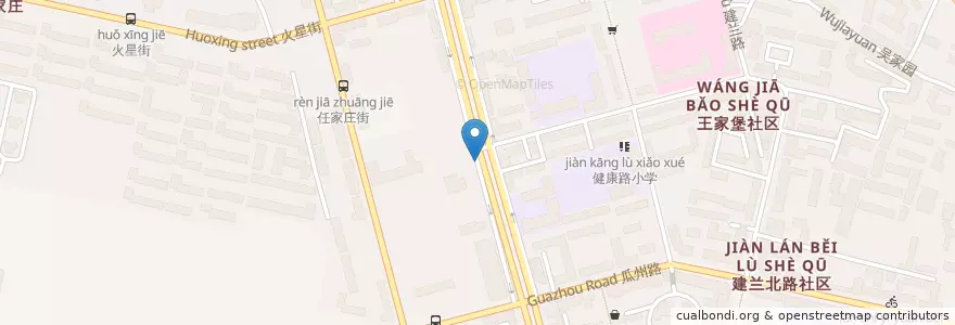 Mapa de ubicacion de 国投小三峡 en China, Gansu, Lanzhou, Qilihe District, Dunhuang Road District.