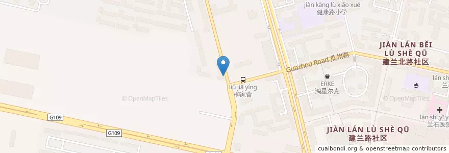 Mapa de ubicacion de 润安小区 en Cina, Gansu, 兰州市 (Lanzhou), 七里河区, 敦煌路街道.