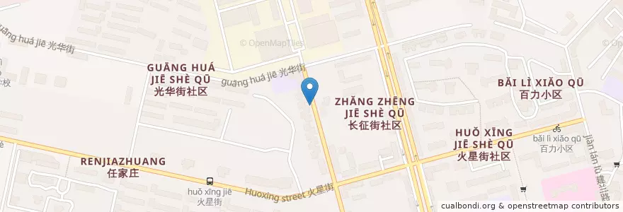 Mapa de ubicacion de 联发小区 en Chine, Gansu, 兰州市 (Lanzhou), 敦煌路街道.